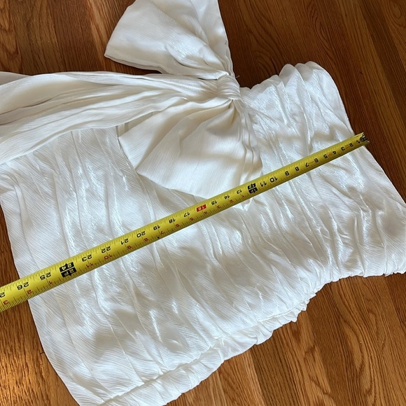 Anthropologie Hutch Gwen Strapless Bow Mini Dress Size 4 NWT - Picture 7 of 17